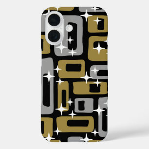Retro Mid Century Modern Abstract iPhone 16 Case