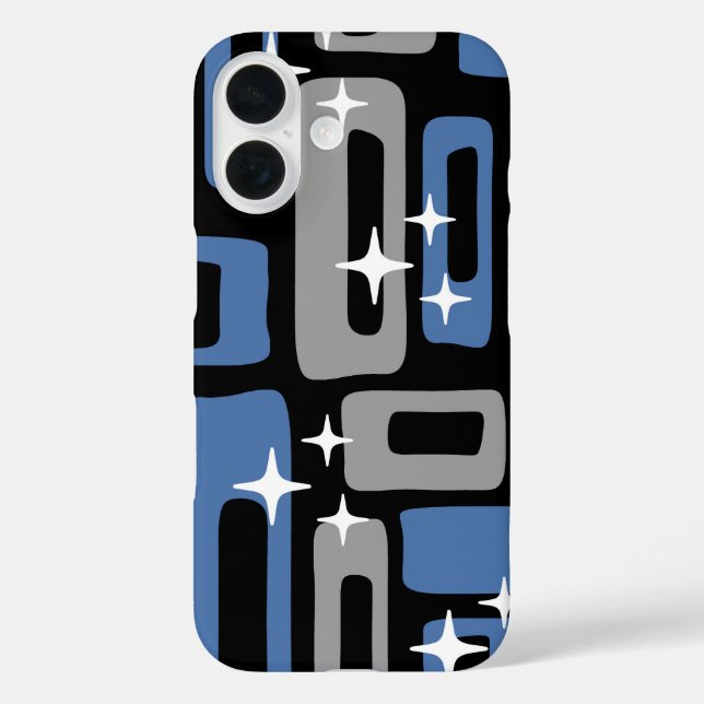 Retro Mid Century Modern Abstract Case-Mate iPhone Case (Back)