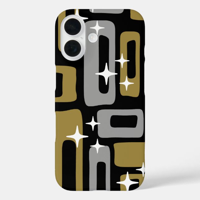 Retro Mid Century Modern Abstract Case-Mate iPhone Case (Back)