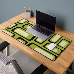 Retro Mid Century Modern Abstract Desk Mat