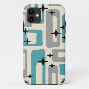 Retro Mid Century Modern Abstract Pattern Case-Mate iPhone Case