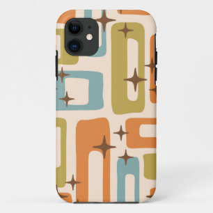 Retro Mid Century Modern Abstract Pattern Case-Mate iPhone Case
