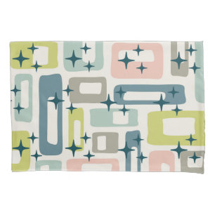 Retro Mid Century Modern Abstract Pattern Pillowcase