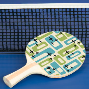 Retro Mid Century Modern Abstract Ping Pong Paddle