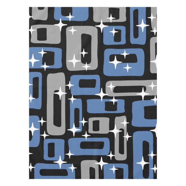 Retro Mid Century Modern Abstract Tablecloth (Front)