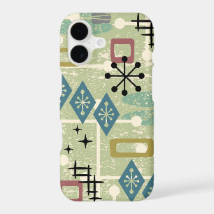 Retro Mid Century Modern Atomic Abstract