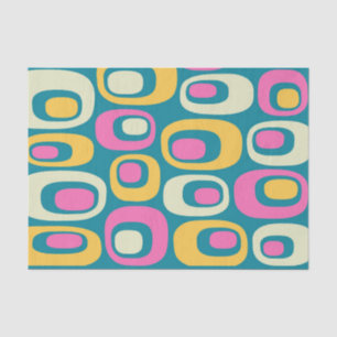 Retro Mid Century Modern Atomic Pattern Tissue Paper