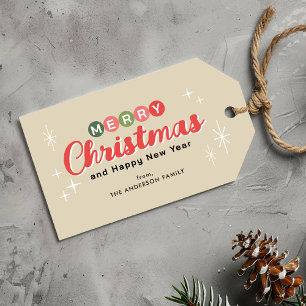 Retro Mid-century Modern Christmas Gift Tags