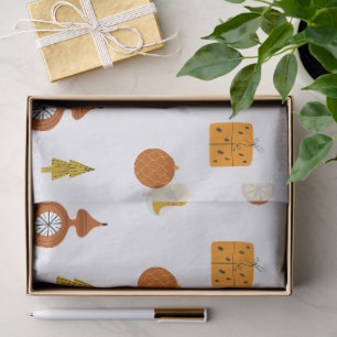 Retro Mid-Century Modern Christmas Icons  Tissue Paper