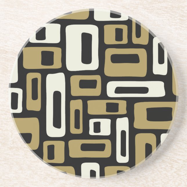 Retro Mid Century Modern Coaster (Front)