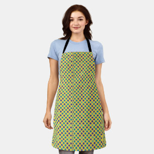 Retro Mid-Century Modern Colourful Polka Dots Apron