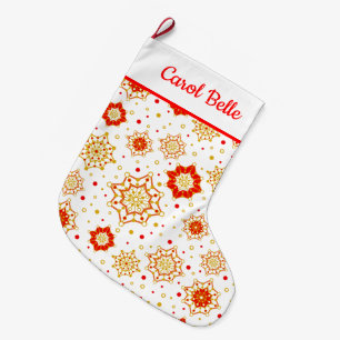 Retro Mid-Century Modern Design Large Christmas Stocking