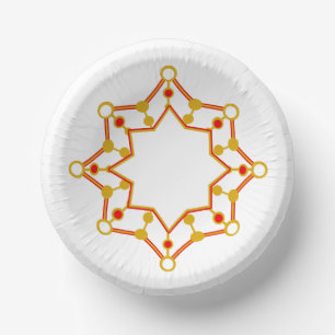 Retro Mid-Century Modern Design Paper Plate