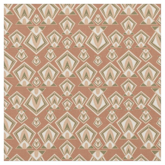 Retro Mid Century Modern Diamond Fabric (Close Up)