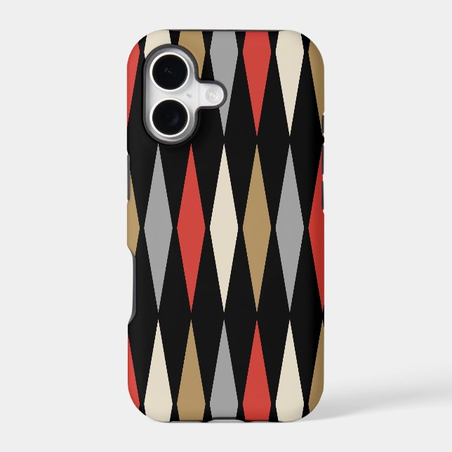 Retro Mid Century Modern Diamond Pattern (Back)