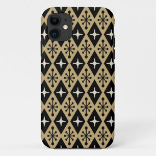 Retro Mid Century Modern Diamond Starburst Pattern Case-Mate iPhone Case