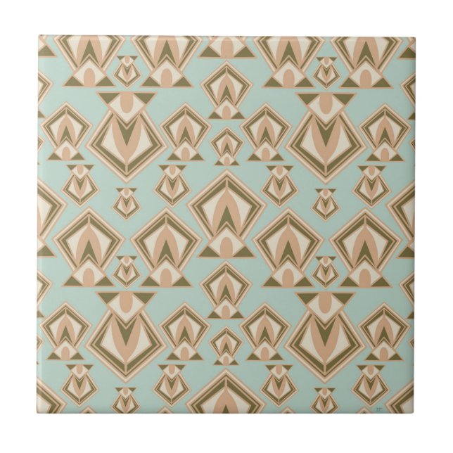 Retro Mid Century Modern Diamond  Tile (Front)