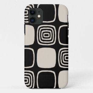 Retro Mid Century Modern Geometric Abstract Case-Mate iPhone Case