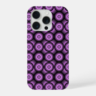 Retro mid century modern geometric circles iPhone 15 pro case