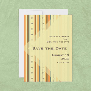 Retro Mid-century Modern Inspired Wedding Save The Date