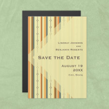 Retro Mid-century Modern Inspired Wedding Save The