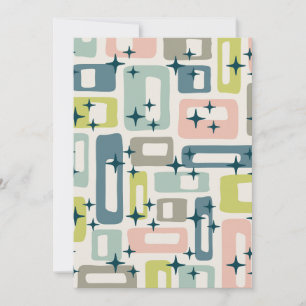Retro Mid Century Modern Invitation