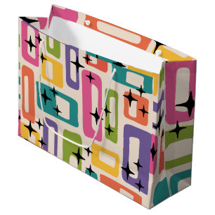 Retro Mid Century Modern Large Gift Bag