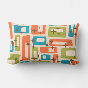 Retro Mid Century Modern Lumbar Cushion
