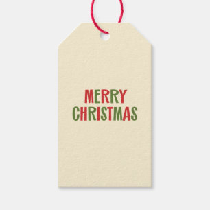 Retro Mid-Century Modern Minimalist Christmas Gift Tags