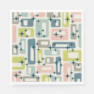 Retro Mid Century Modern Napkin