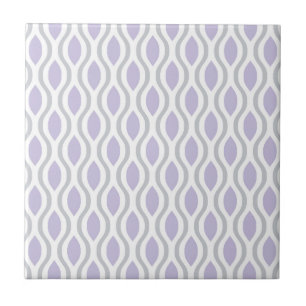 Retro Mid Century Modern Ogee Pattern Tile