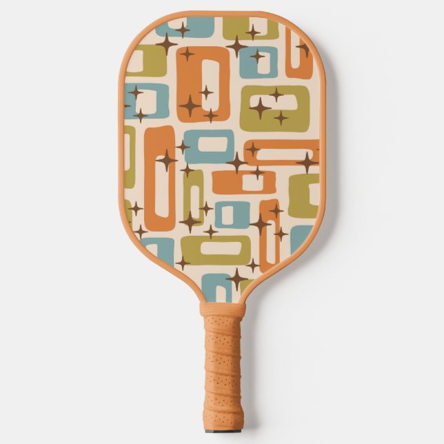 Retro Mid Century Modern Pickleball Paddle (Front)