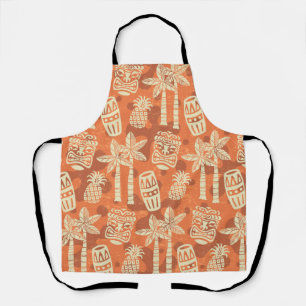 Retro Mid Century Modern Tiki Pattern Apron