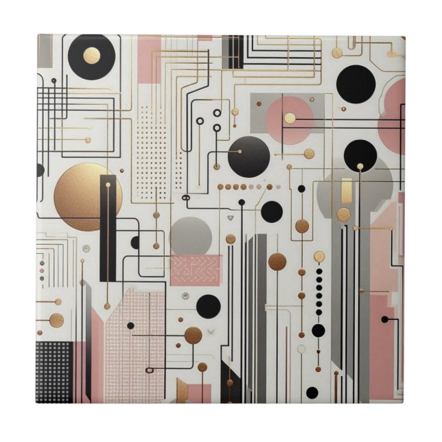 Retro Mid Century Modern  Tile (Front)