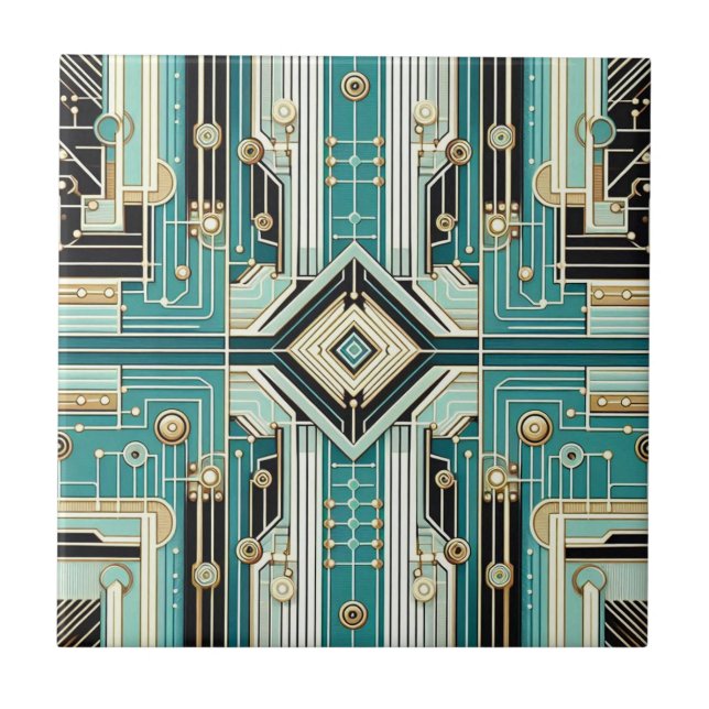 Retro Mid Century Modern  Tile (Front)