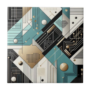 Retro Mid Century Modern Tile