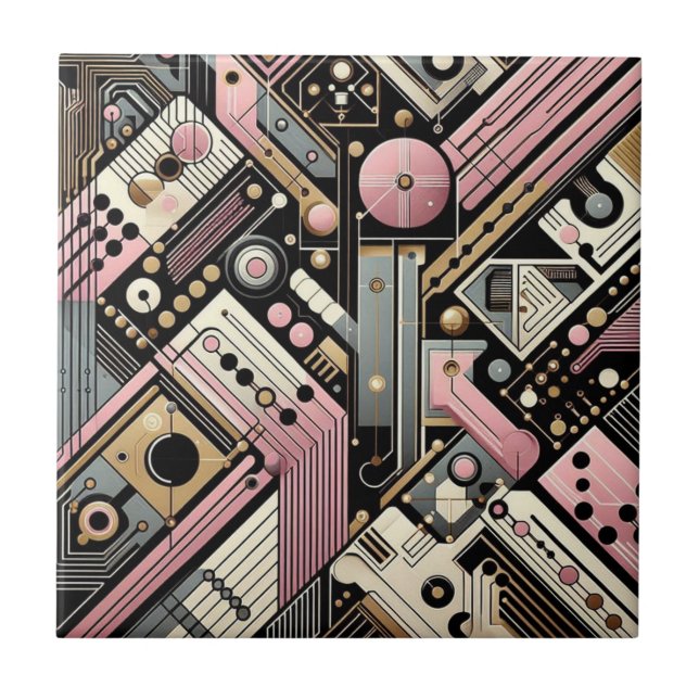 Retro Mid Century Modern  Tile (Front)