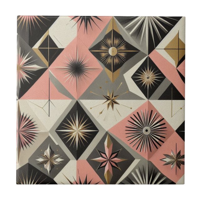 Retro Mid Century Modern  Tile (Front)