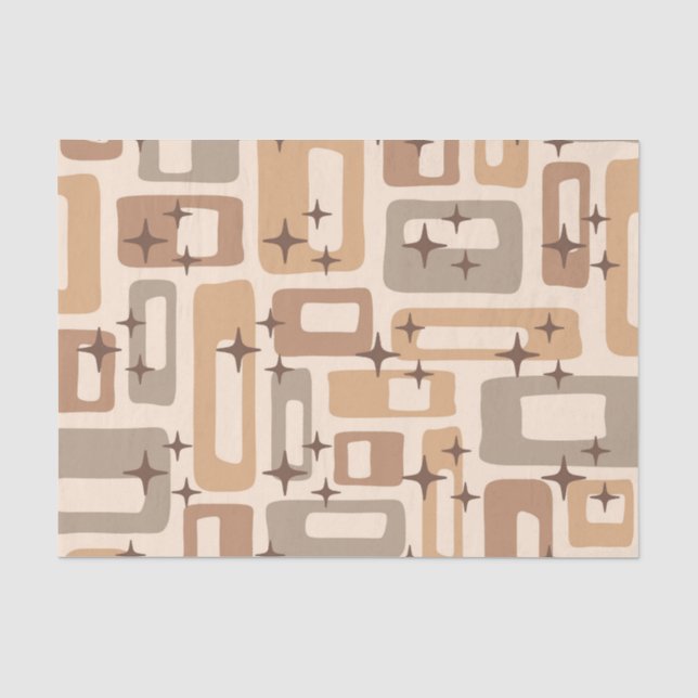 Retro Mid Century Modern Tissue Paper (Front)