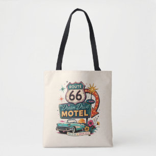 Retro Mid Century Motel Carryall Tote Bag