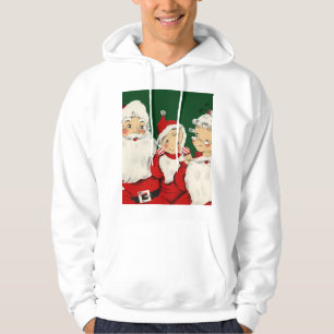 Retro Mid-Century Santa Family – Kitsch Claus Hoodie