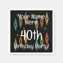 Retro Midcentury Custom Birthday