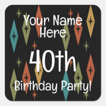 Retro Midcentury Custom Birthday