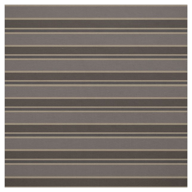 Retro Midcentury Stripes Dark Academia Fabric (Swatch)