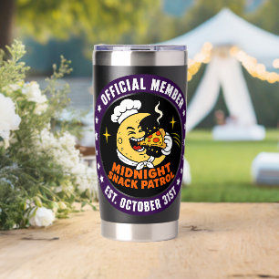 Retro Midnight Snack Patrol Halloween Insulated Tumbler