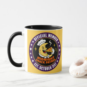 Retro Midnight Snack Patrol Halloween  Mug