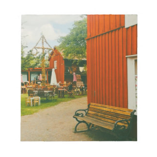 Retro Midsummer celebration in Trosa, Sweden Notepad