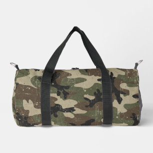 Retro Military Camouflage Pattern Duffle Bag