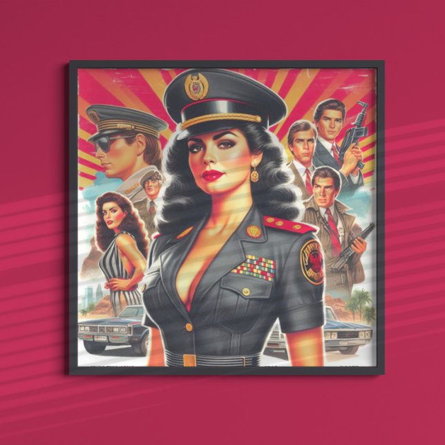 Retro Military Woman Poster (Creator Uploaded)