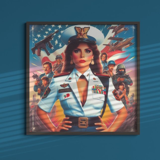 Retro Military Woman Poster (Creator Uploaded)